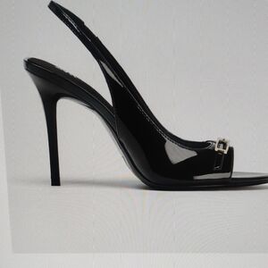 Elegant Black Slingback Heels